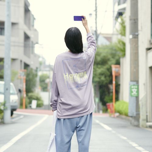 夢見る少女ロンT [スモーキーパープル]