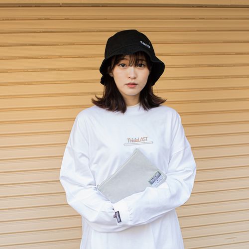 スウェードポーチ [ライトグレー]