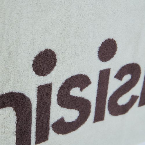 ロゴジャガードタオル [ベージュ×ブラウン]