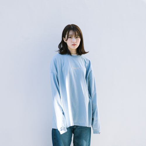 刺繍ロゴ ロンT [アシッドブルー]