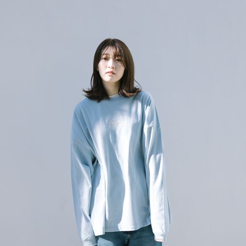 刺繍ロゴ ロンT [アシッドブルー]