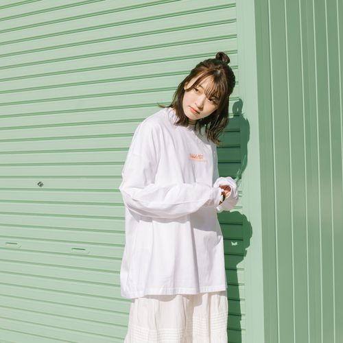 刺繍ロゴ ロンT [ホワイト]