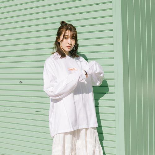 刺繍ロゴ ロンT [ホワイト]