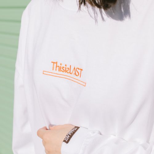 刺繍ロゴ ロンT [ホワイト]