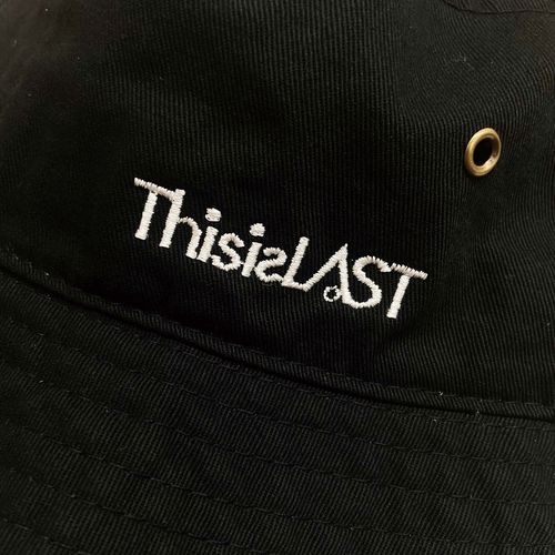 刺繍ロゴバケットハット [ブラック]