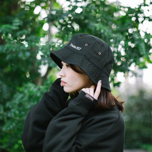 刺繍ロゴバケットハット [ブラック]