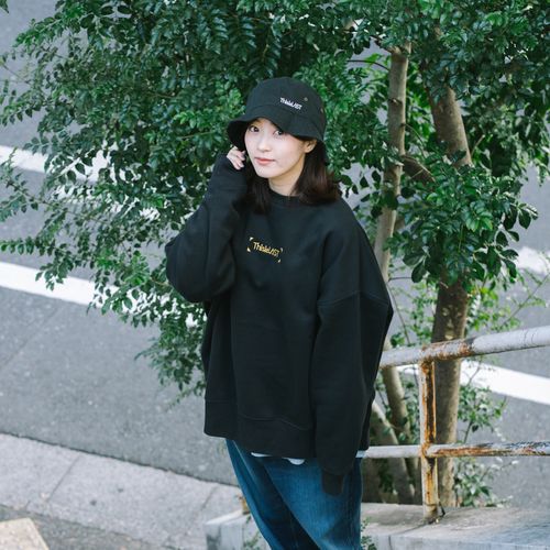 刺繍ロゴスウェット [ブラック]