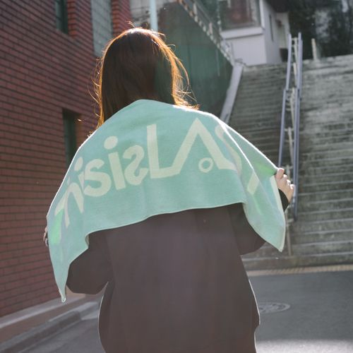 ロゴジャガードタオル [ミントグリーン×パステルグリーン]