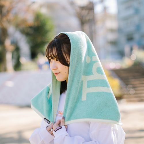 ロゴジャガードタオル [ミントグリーン×パステルグリーン]