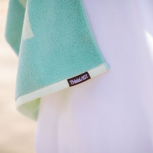 ロゴジャガードタオル [ミントグリーン×パステルグリーン]