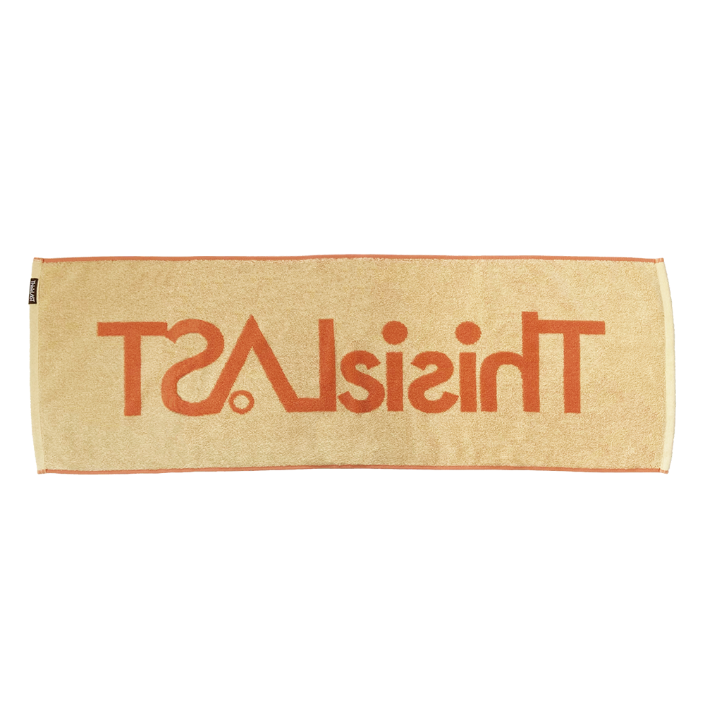 ロゴジャガードタオル [オレンジ×クリーム]