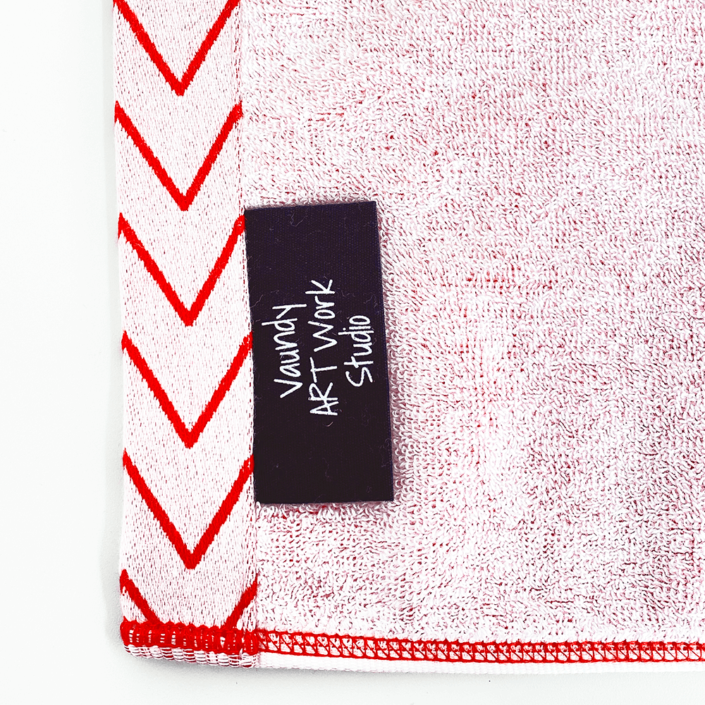 Logo Jacquard Towel [Red×White]