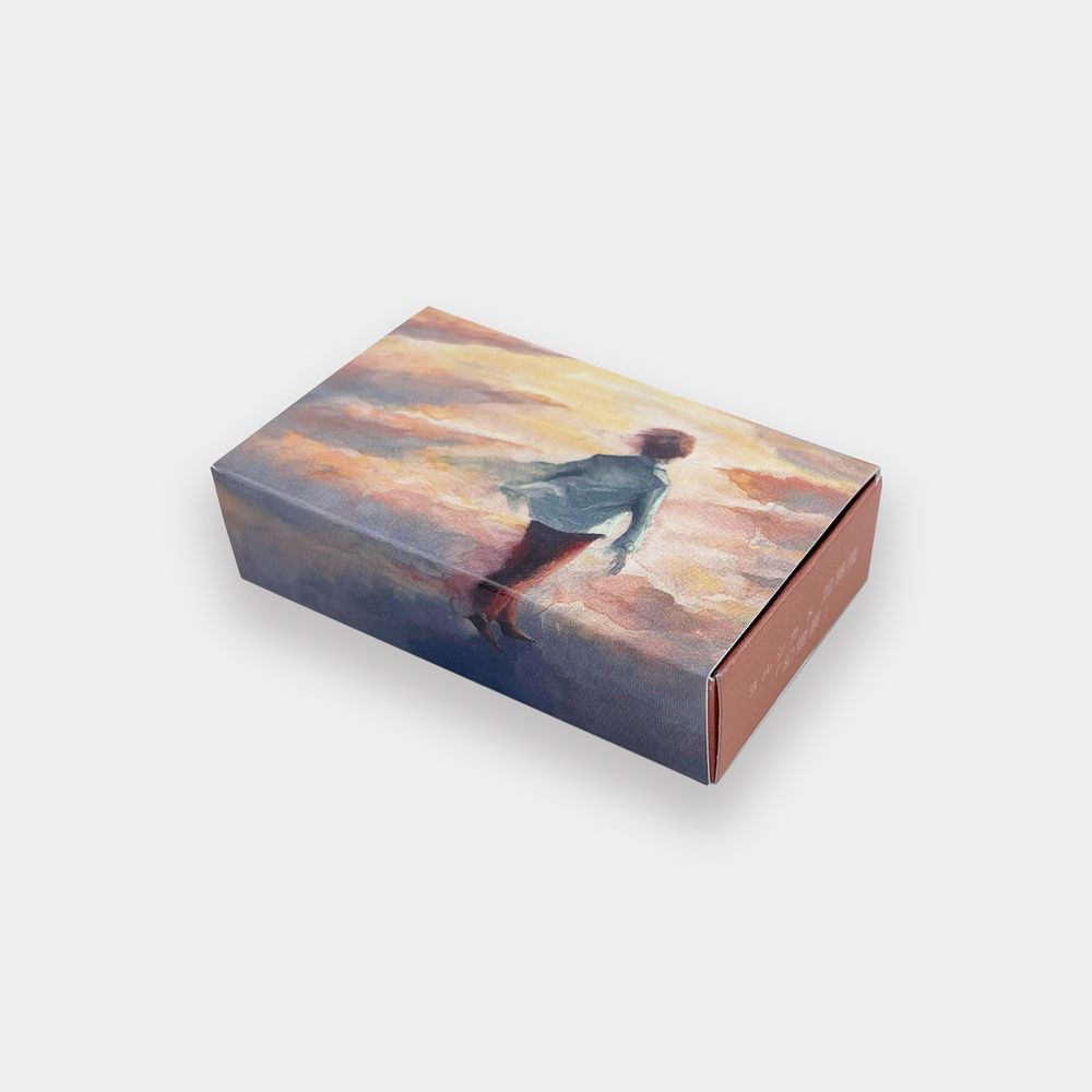 「幻燈展」マッチ箱付箋〈靴の花火〉