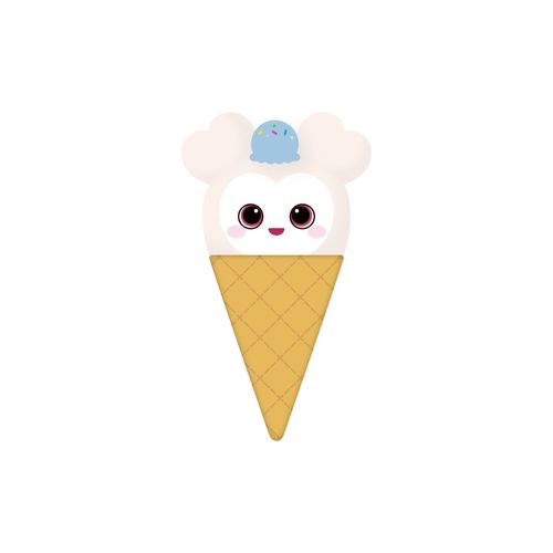 BABY LOVELYS アイスぬいぐるみバッチ【Baby DAVELY】