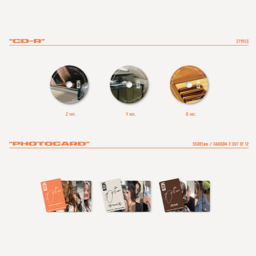 JIHYO THE 1ST MINI ALBUM『ZONE』一般盤（輸入） 3バージョンセット