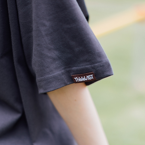 刺繍ロゴTシャツ [スミブラック]