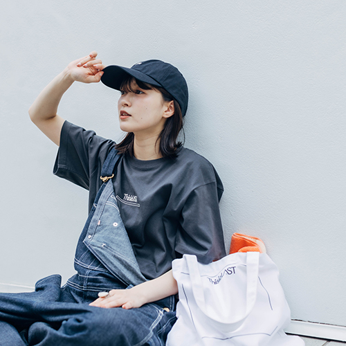 刺繍ロゴTシャツ [スミブラック]