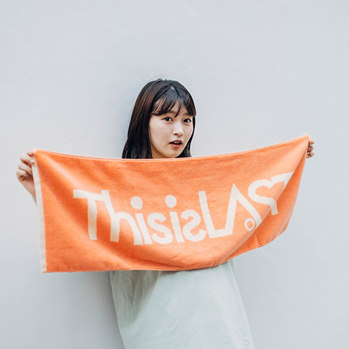 ロゴジャガードタオル [オレンジ×クリーム]