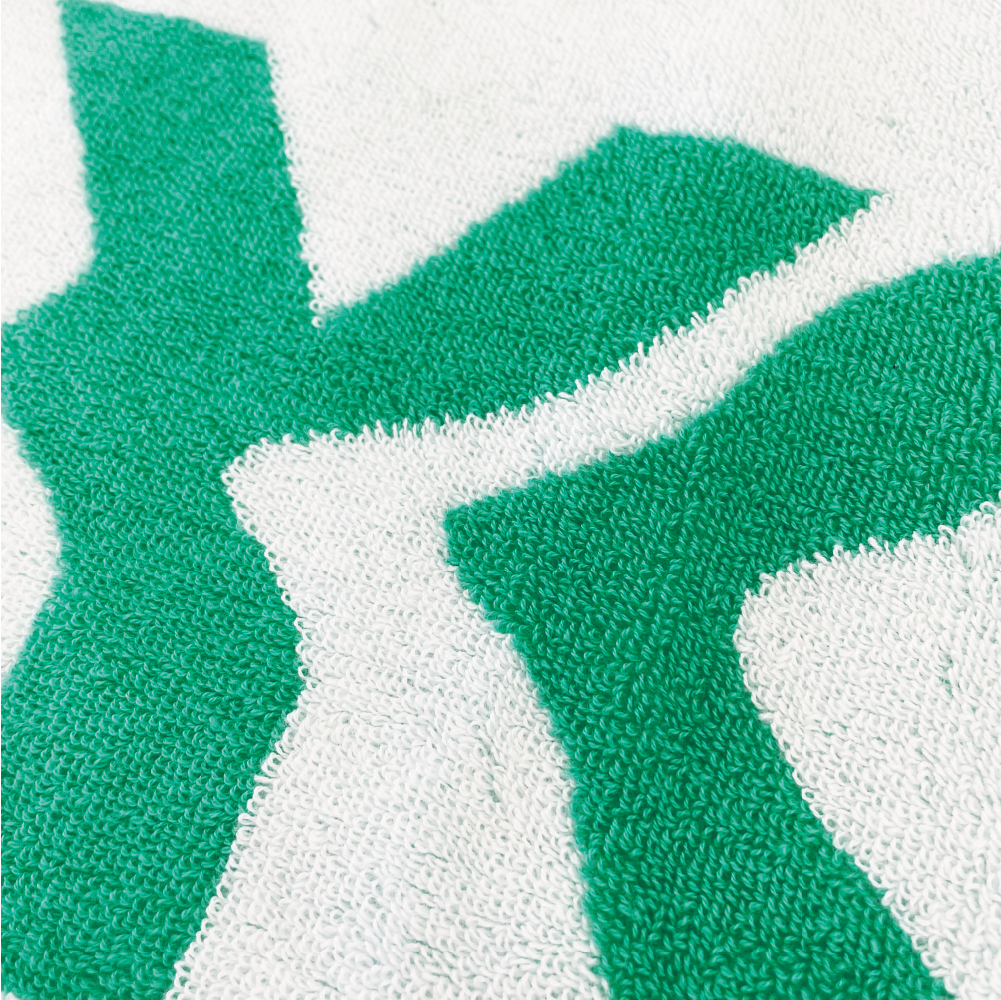 Logo Jacquard Towel［Green×White］