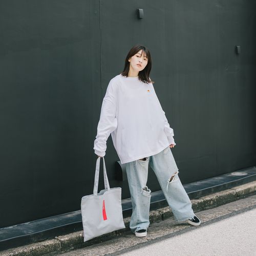 ロゴトートバッグ [アイスグレー]