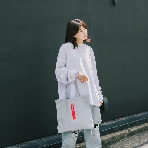 ロゴトートバッグ [アイスグレー]