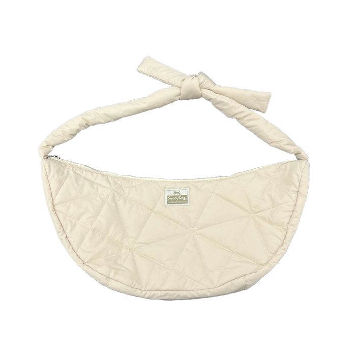 Saucy Dog キルティングバッグ/アイボリー