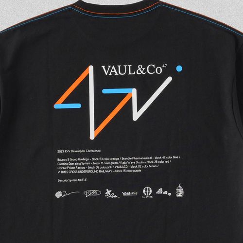 《47L x Vaundy》VAUL&Co T-SHIRT [Black]