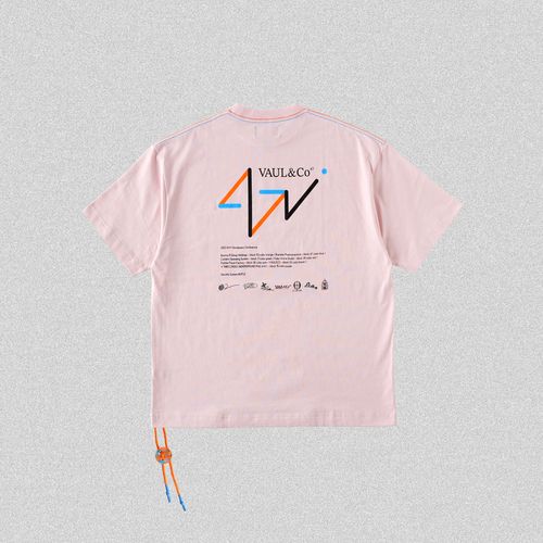 【VAWS limited】《47L x Vaundy》VAUL&Co T-SHIRT [Smoky Pink]
