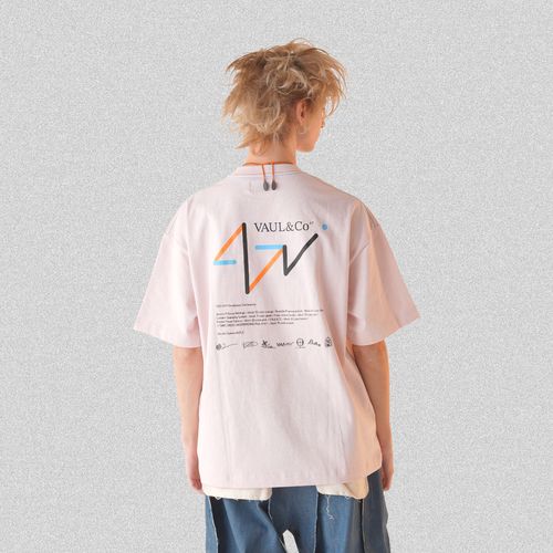 【VAWS limited】《47L x Vaundy》VAUL&Co T-SHIRT [Smoky Pink]