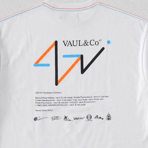 《47L x Vaundy》VAUL&Co T-SHIRT [White]