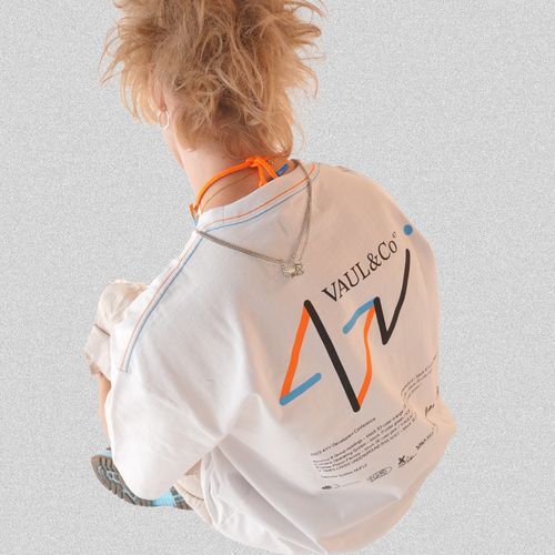 《47L x Vaundy》VAUL&Co T-SHIRT [White]