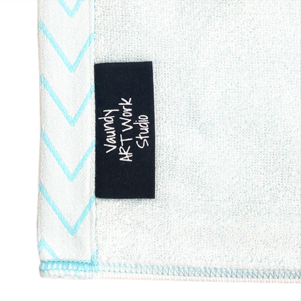 Logo Jacquard Towel［Pale blue×White］