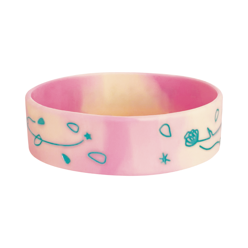 ラバーバンド [マーブル・ピンクイエロー]