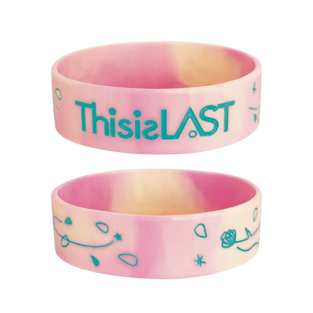 ラバーバンド [マーブル・ピンクイエロー]