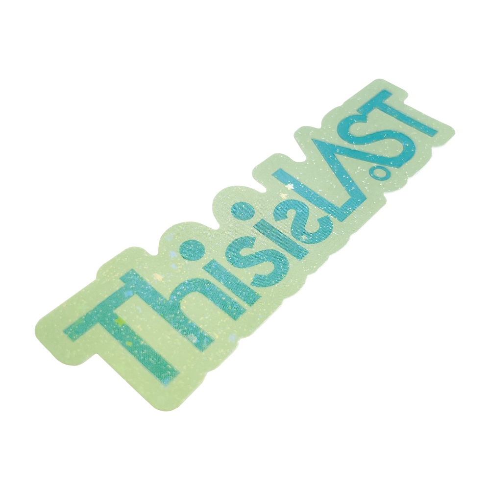 ホログラムロゴステッカー [ライトグリーン×エメラルド]