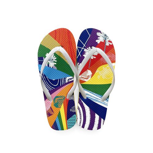 【one room限定】虹色のサンダル