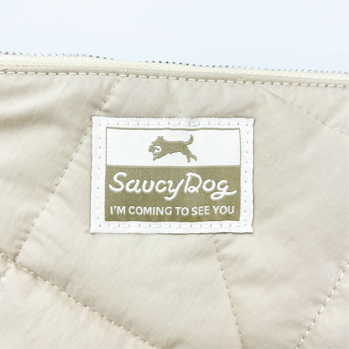 Saucy Dog キルティングバッグ/アイボリー