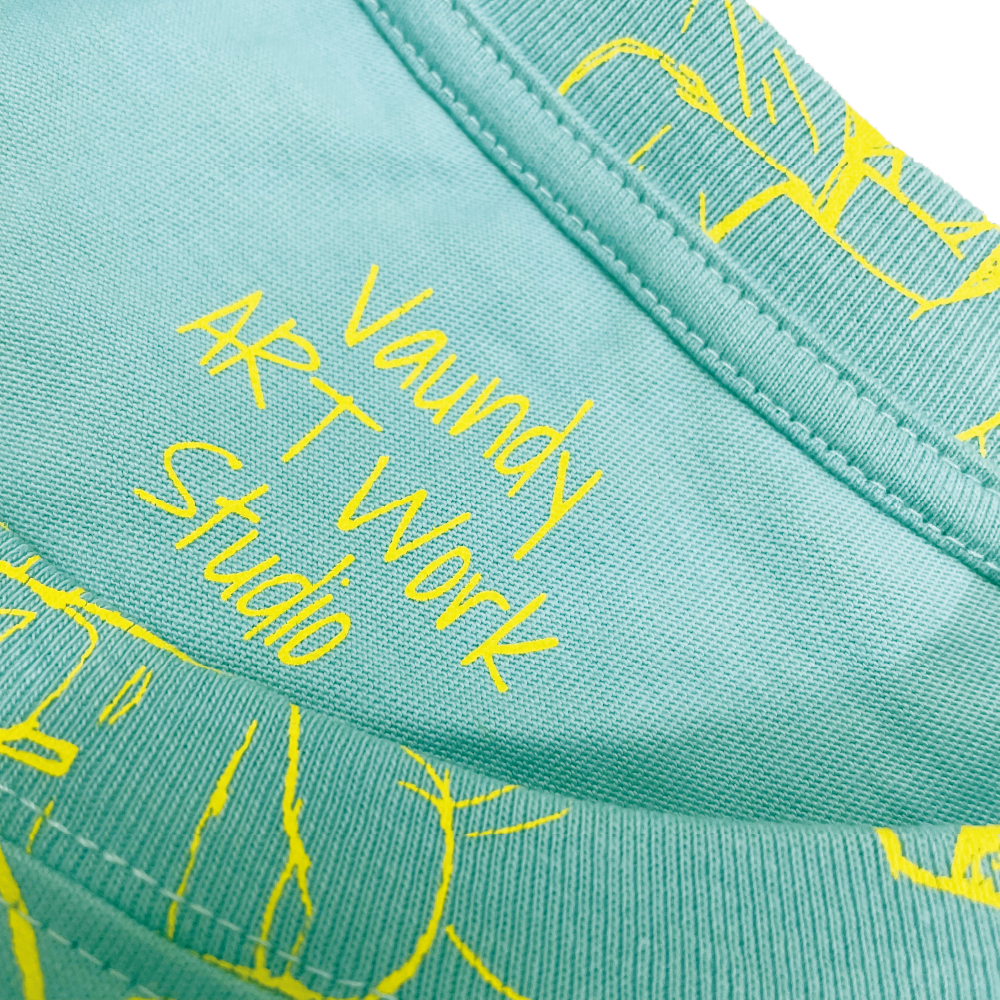 【VAWS ONLINE limited】Graffiti Long Sleeve T-Shirt [Green]