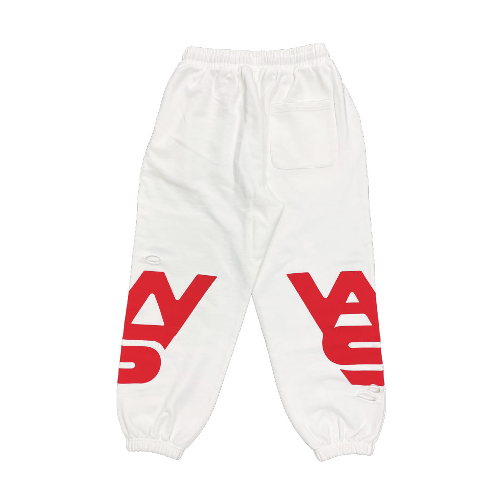VAWS Logo Sweat Pants [White]