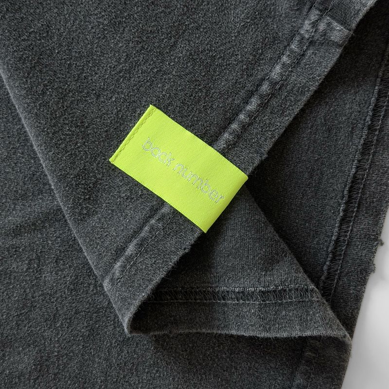 ダメージウォッシュドTシャツ　BLK