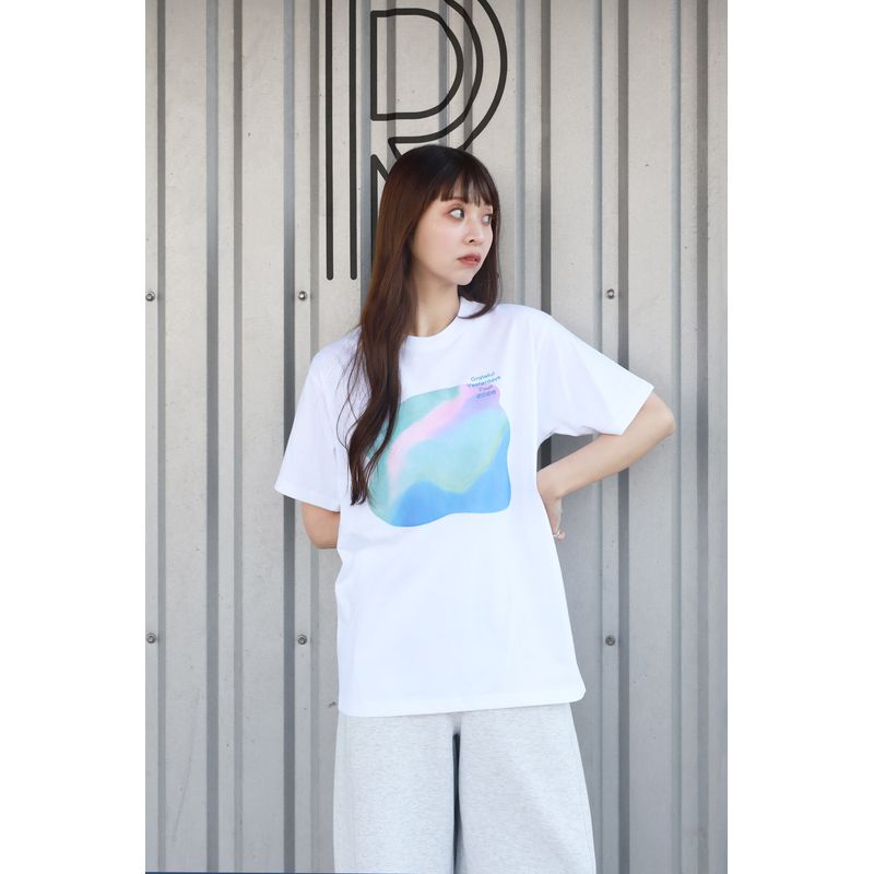 マーブルアートTシャツ