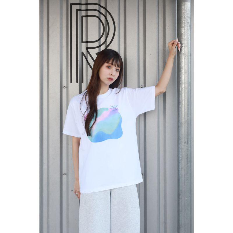 マーブルアートTシャツ