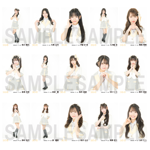 2026年4月度 チーム別ランダム生写真セット(チームS)