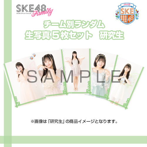 【ランダム当たり付き！】【SKE48 Family会員限定】Vol.13 A-Type チーム別ランダム生写真セット 研究生