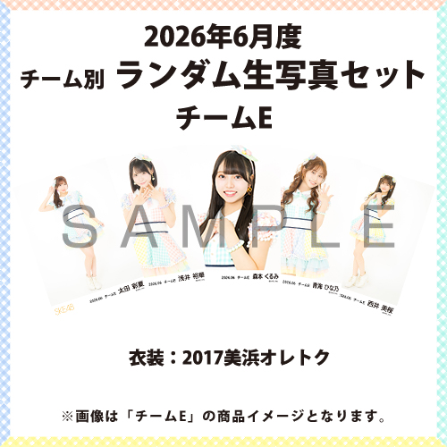 2026年6月度 チーム別ランダム生写真セット(チームE)