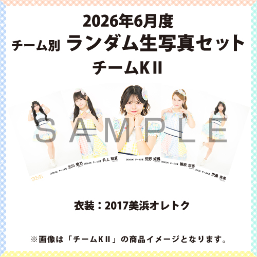 2026年6月度 チーム別ランダム生写真セット(チームKII)