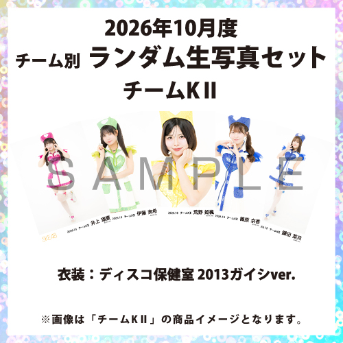 2026年10月度 チーム別ランダム生写真セット(チームKII)