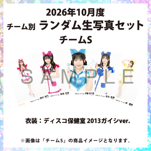 2026年10月度 チーム別ランダム生写真セット(チームS)