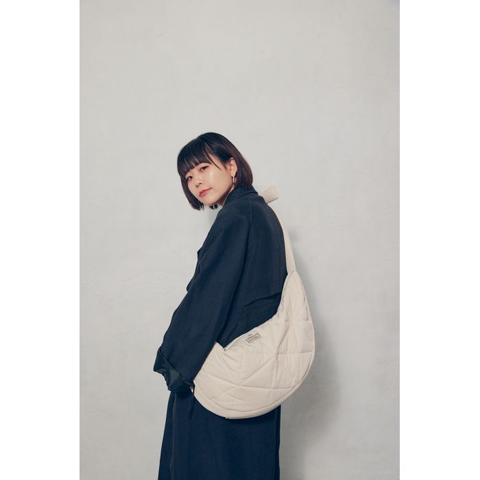 Saucy Dog キルティングバッグ/アイボリー