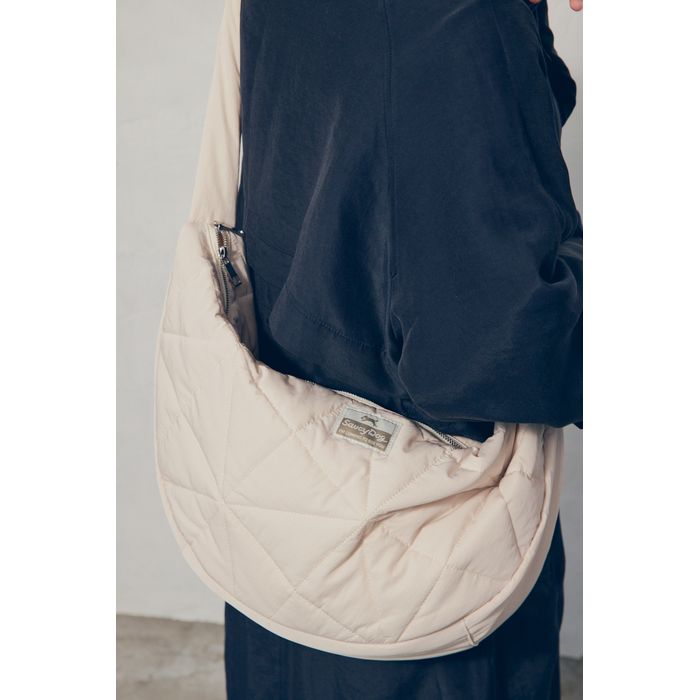 Saucy Dog キルティングバッグ/アイボリー